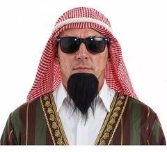 Arabisches Set: Bart, Brille und Turban