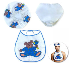 Adult Baby Kit: Mütze, Lätzchen und Windel