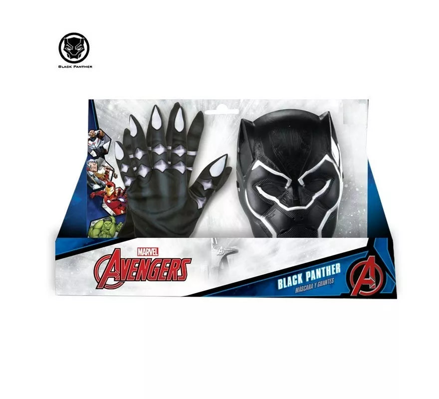 Translation missing: de.Kit de Black Panther infantil: Guantes y Máscara