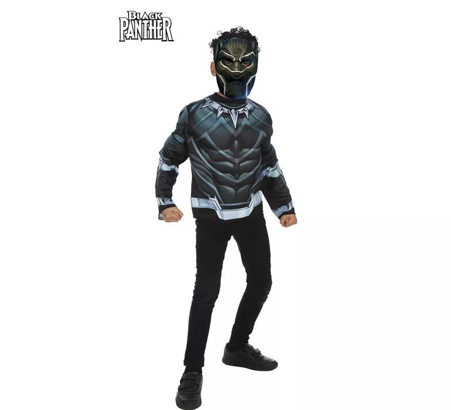 Translation missing: de.Kit de Black Panther infantil: Top y Máscara