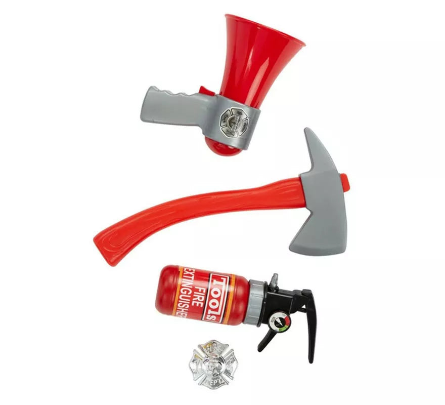 Translation missing: de.Kit de Bombero infantil: Extintor, Placa, Megáfono y Martillo