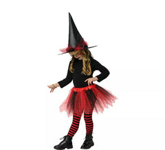 Hexenset für Kinder: Rotes Tutu und Hut
