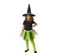 Kit de Bruja Infantil: Tutú verde y Sombrero