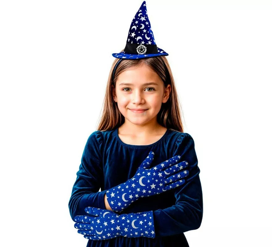 Translation missing: de.Kit de Bruja Luna Infantil: Diadema y Guantes