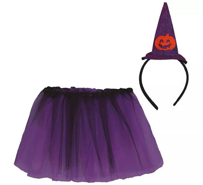 Kit de Brujita Infantil: Tutú y Diadema 30 cm