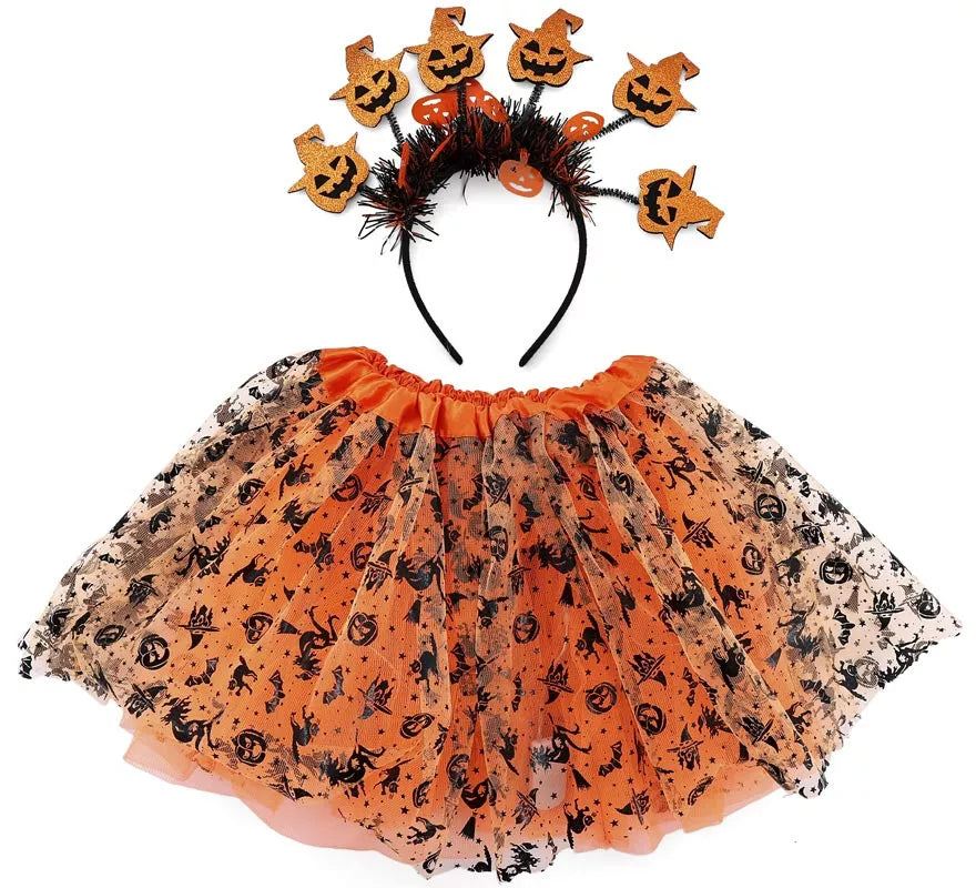 Translation missing: de.Kit de Calabaza: Diadema y Tutú Infantil