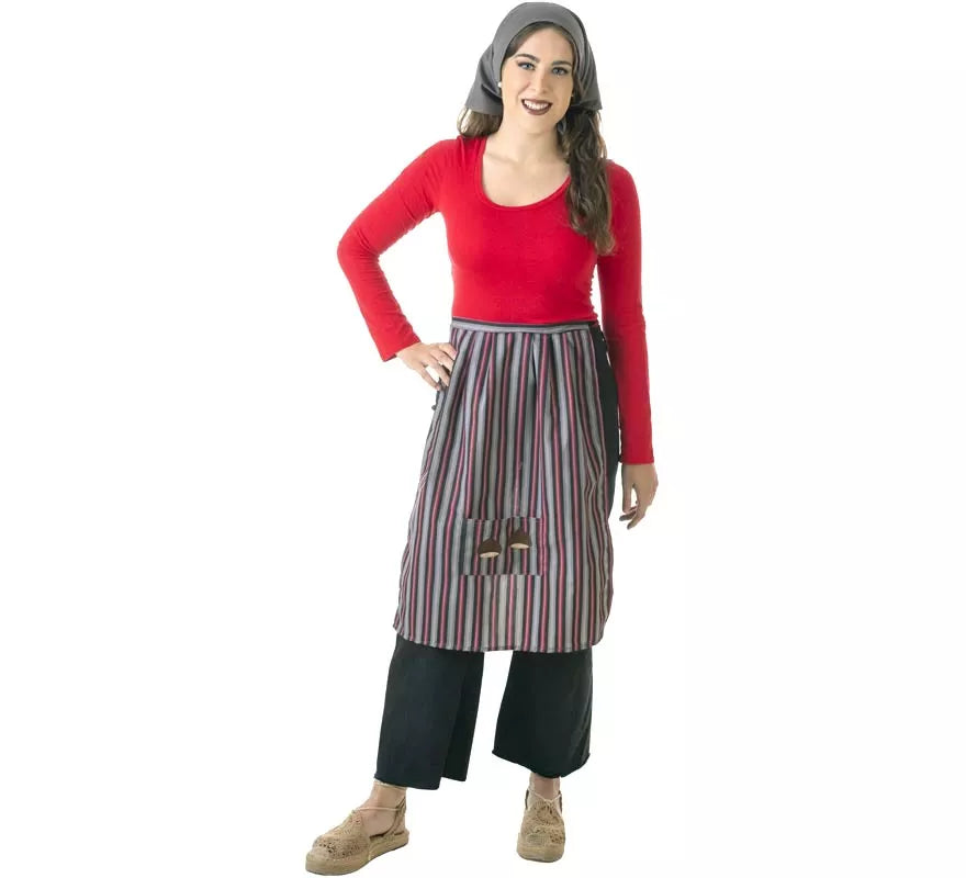 Translation missing: de.Kit de Castañera para mujer: Pañuelo y Delantal colores surtidos