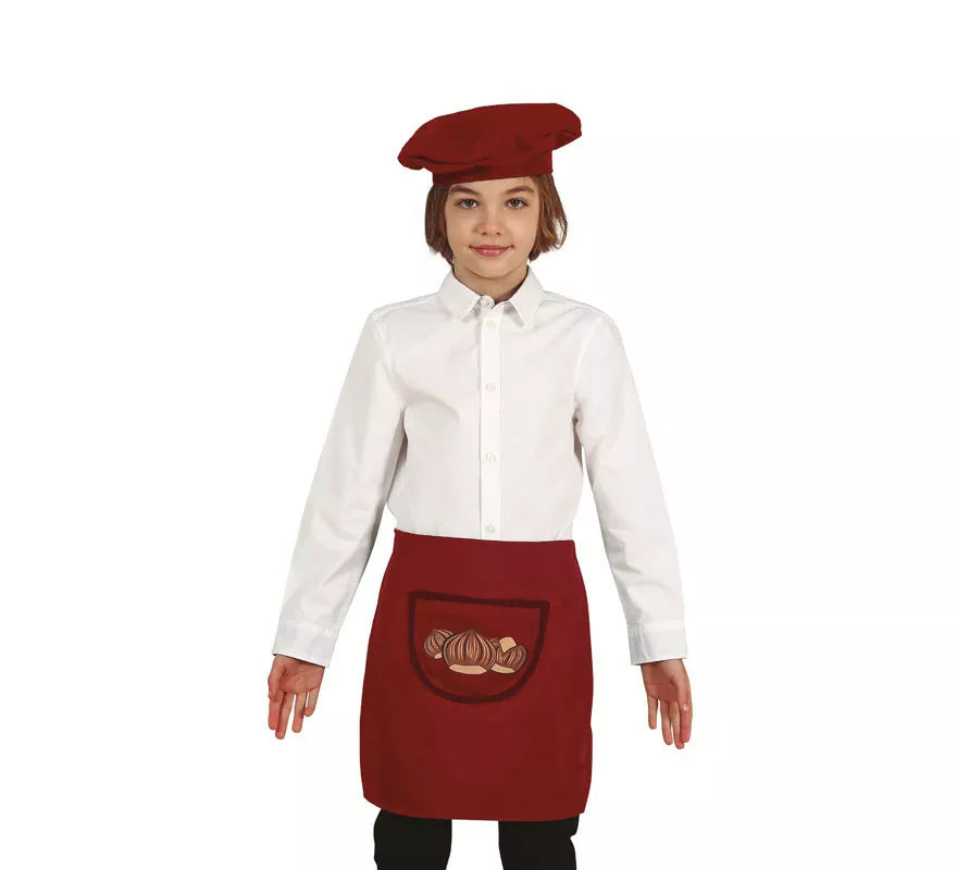 Translation missing: de.Kit de Castañero Infantil: Boina y Delantal Marrón