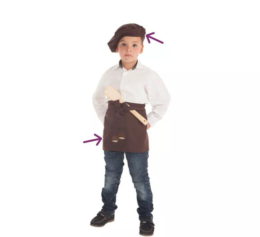 Translation missing: de.Kit de Castañero para niño: Delantal y Boina