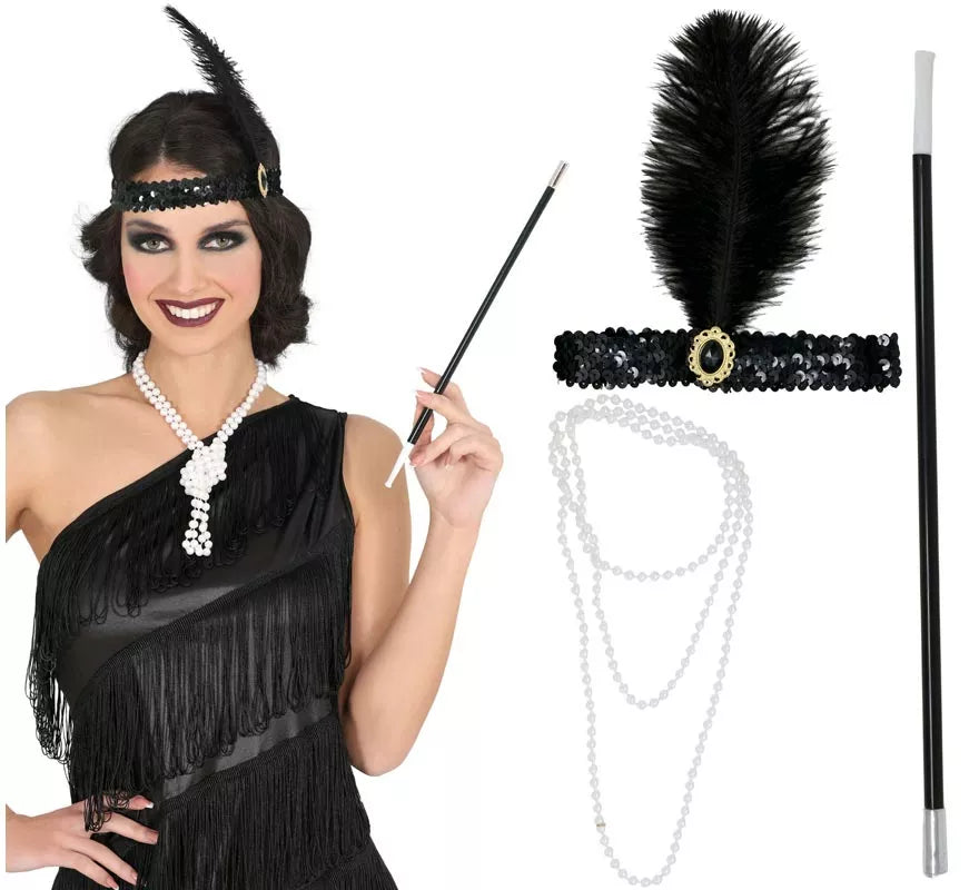 Translation missing: de.Kit de Charlestón de 3 Accesorios para mujer
