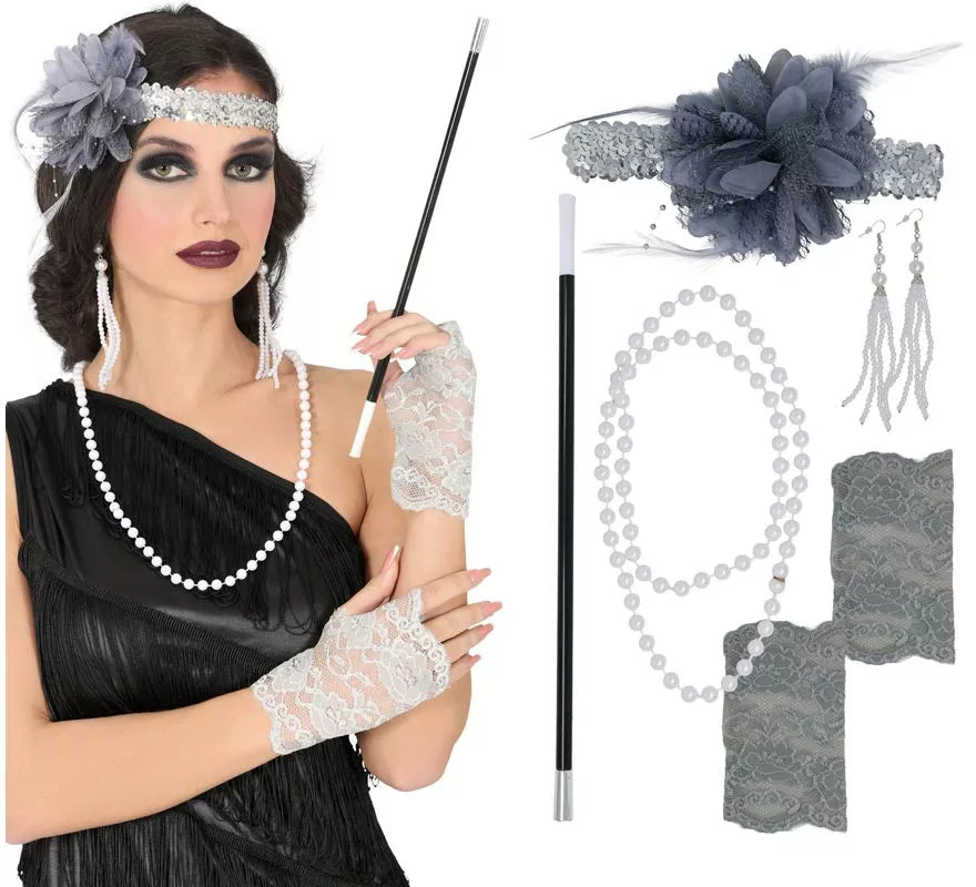 Translation missing: de.Kit de Charlestón de 5 Accesorios para mujer