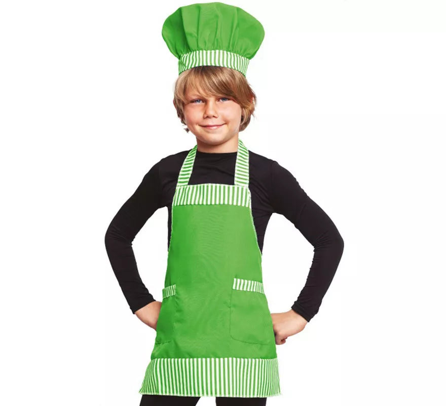 Translation missing: de.Kit de Chef Verde: Gorro y Delantal