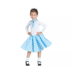 Blue Pin Up Girl Kit für Mädchen: Rock und Schal