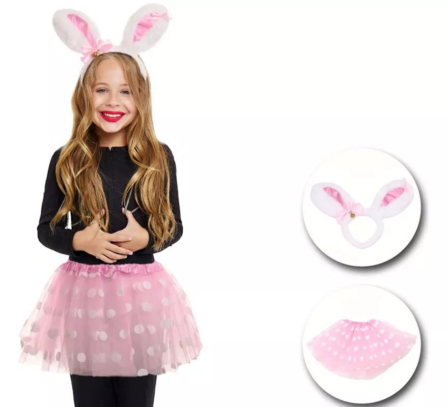 Translation missing: de.Kit de Conejita Lunares infantil: Tutú y Diadema