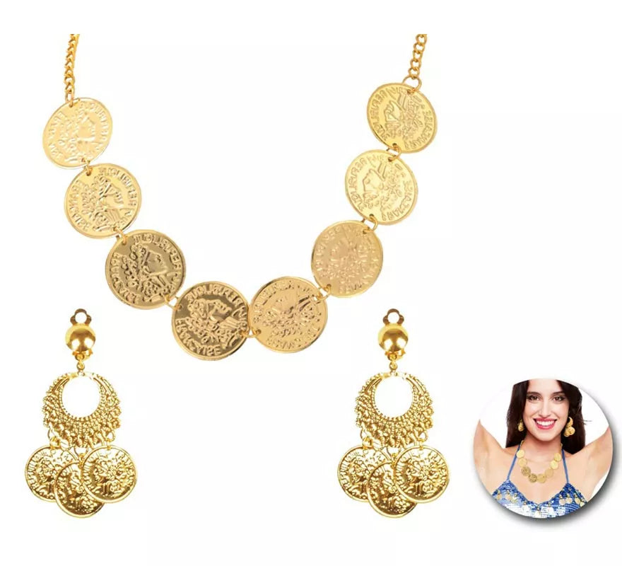 Translation missing: de.Kit de Dama Árabe adulto: 2 Pendientes y Collar