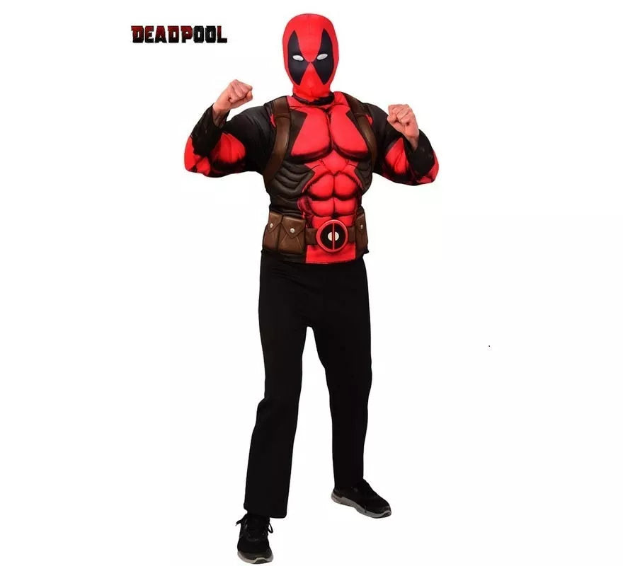 Translation missing: de.Kit de Deadpool adulto: Top y Máscara