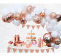 Kit de Decoración con Globos Oro Rosa