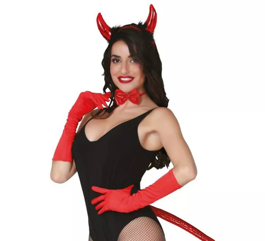 Translation missing: de.Kit de Demonia: Diadema de cola y pajarita
