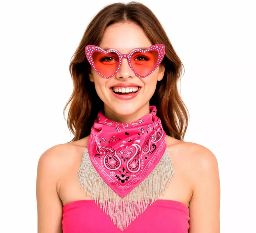 Kit de Despedida rosa para mujer: Pañuelo y Gafas