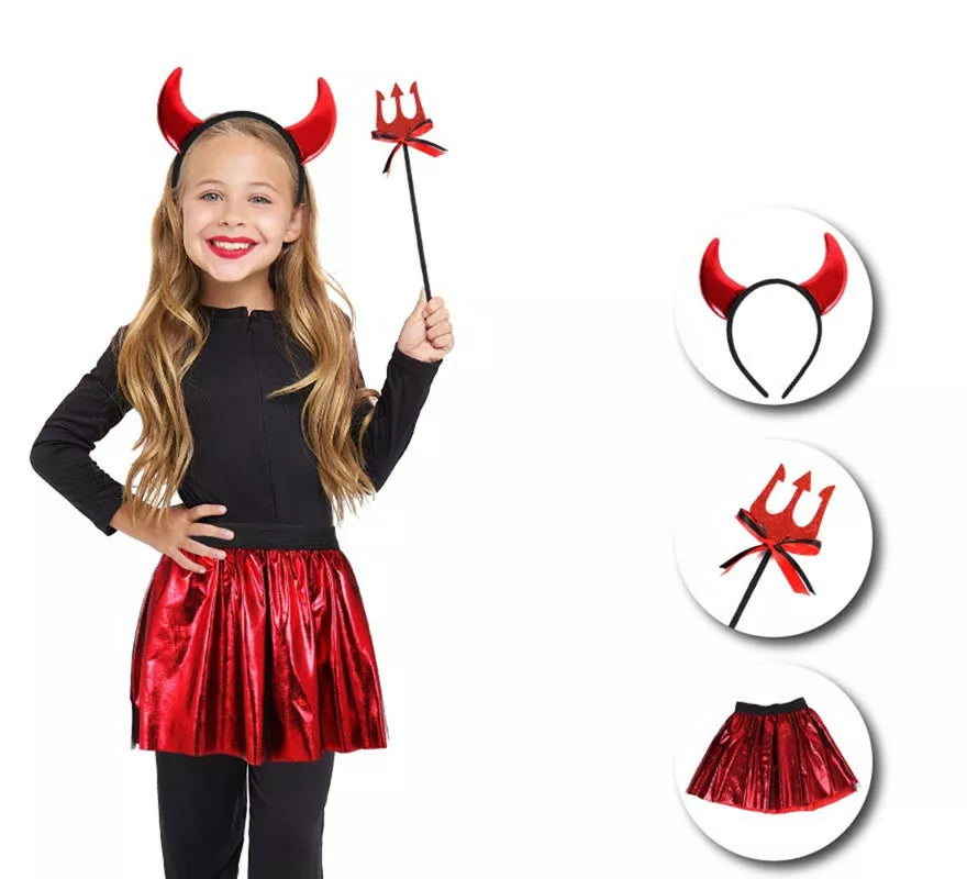 Translation missing: de.Kit de Diablesa infantil: Tutú, diadema y mini tridente