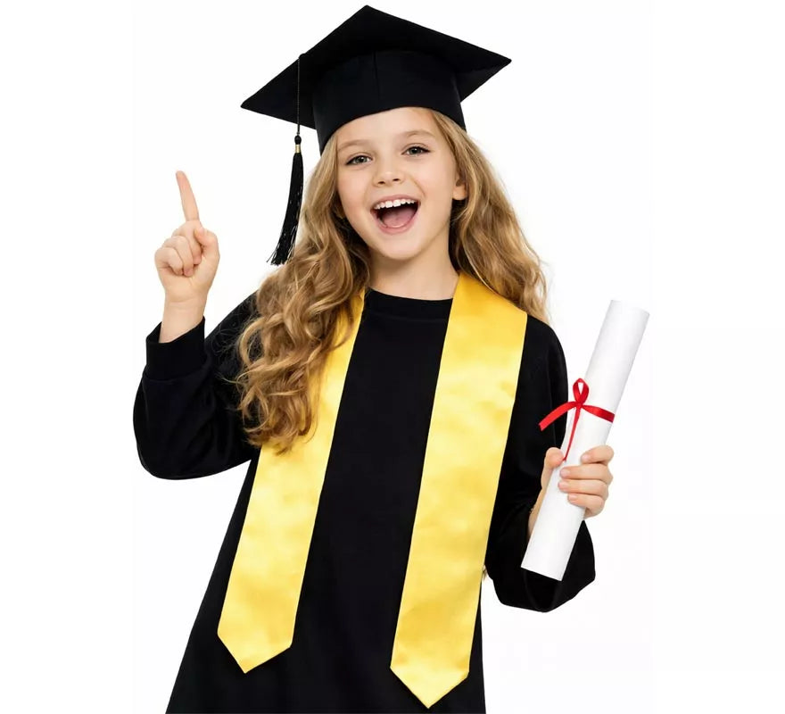 Translation missing: de.Kit de Graduado infantil: Birrete negro y Estola o Banda dorada