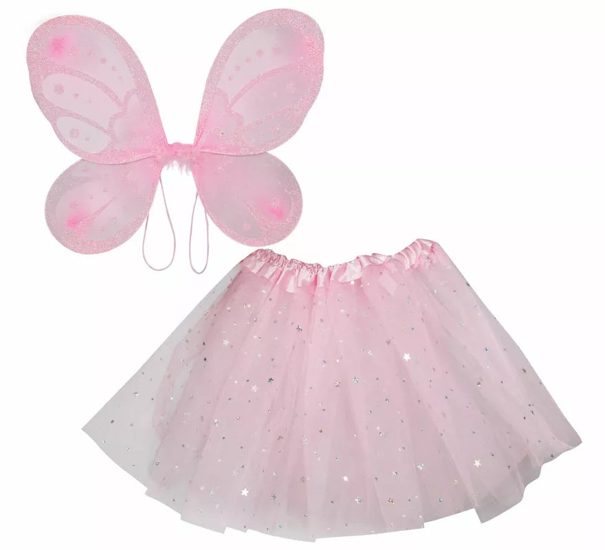 Translation missing: de.Kit de Hada rosa infantil: Alas y falda