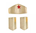 Kit de Heroína dorado: Diadema y Muñequeras