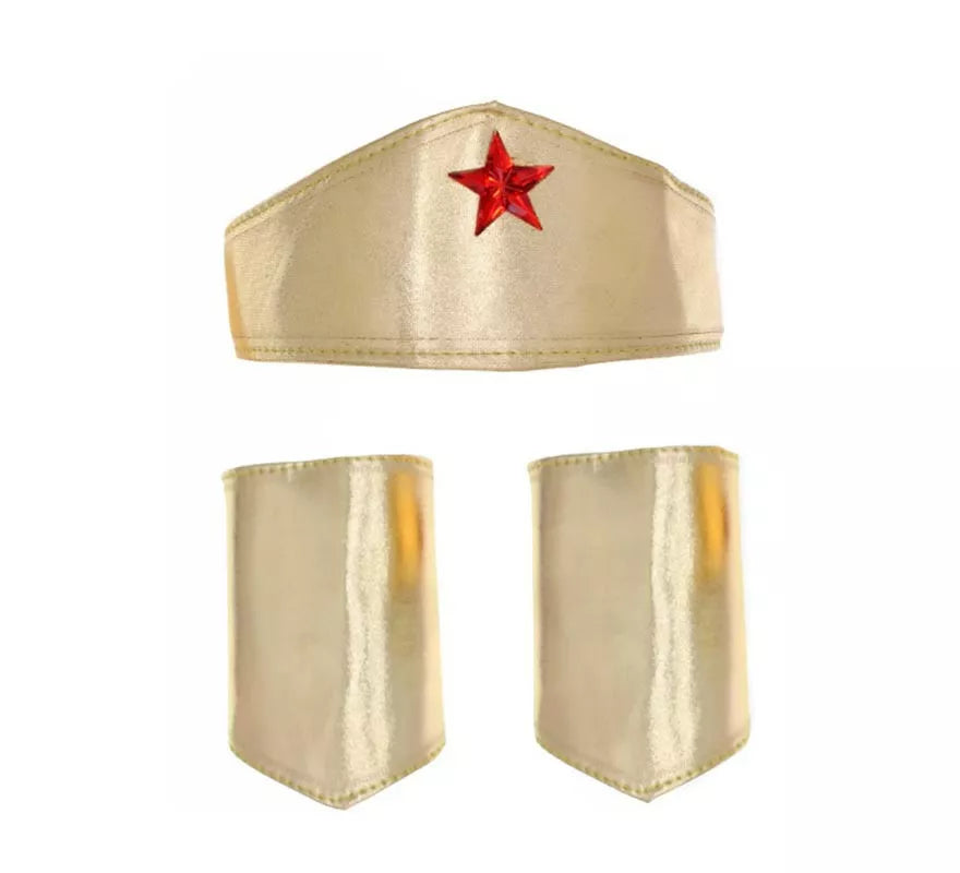Translation missing: de.Kit de Heroína dorado: Diadema y Muñequeras