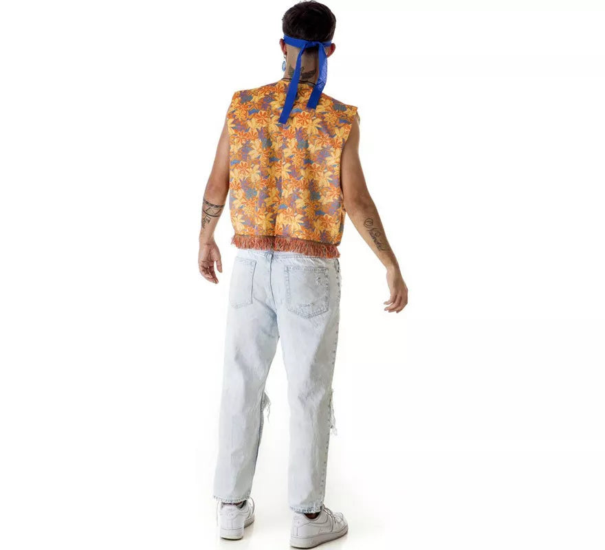 Translation missing: de.Kit de Hippie Flores para hombre: Chaleco y Cinta para la cabeza