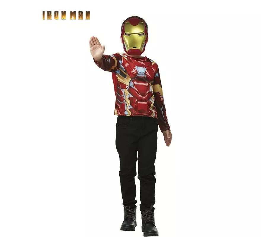 Translation missing: de.Kit de Iron Man infantil: Top y Máscara