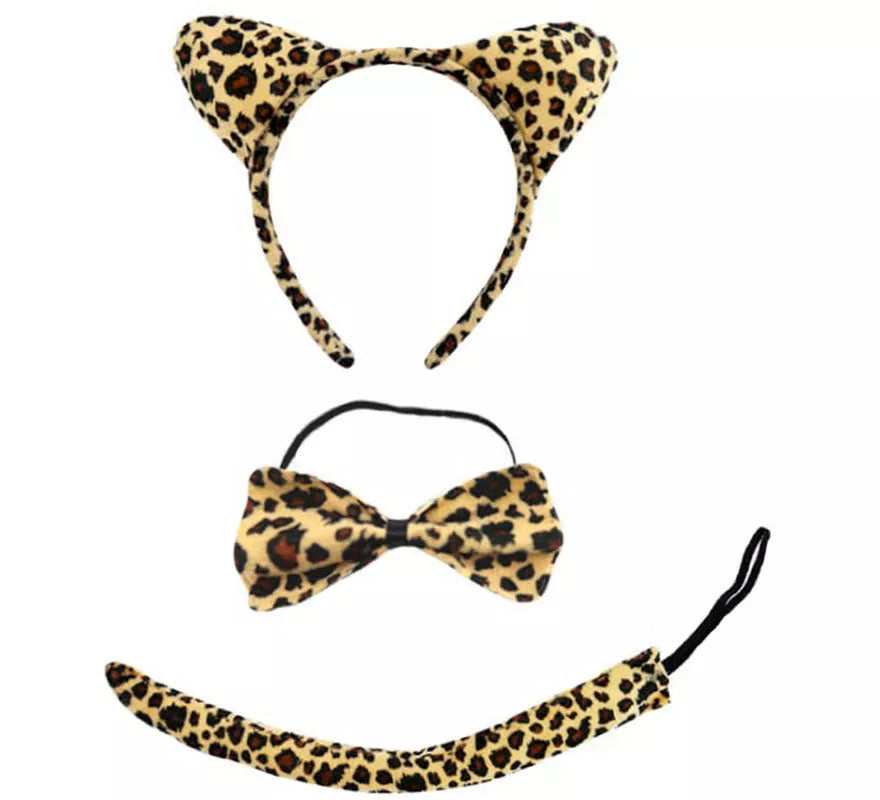Translation missing: de.Kit de Leopardo: Diadema, Pajarita y Cola