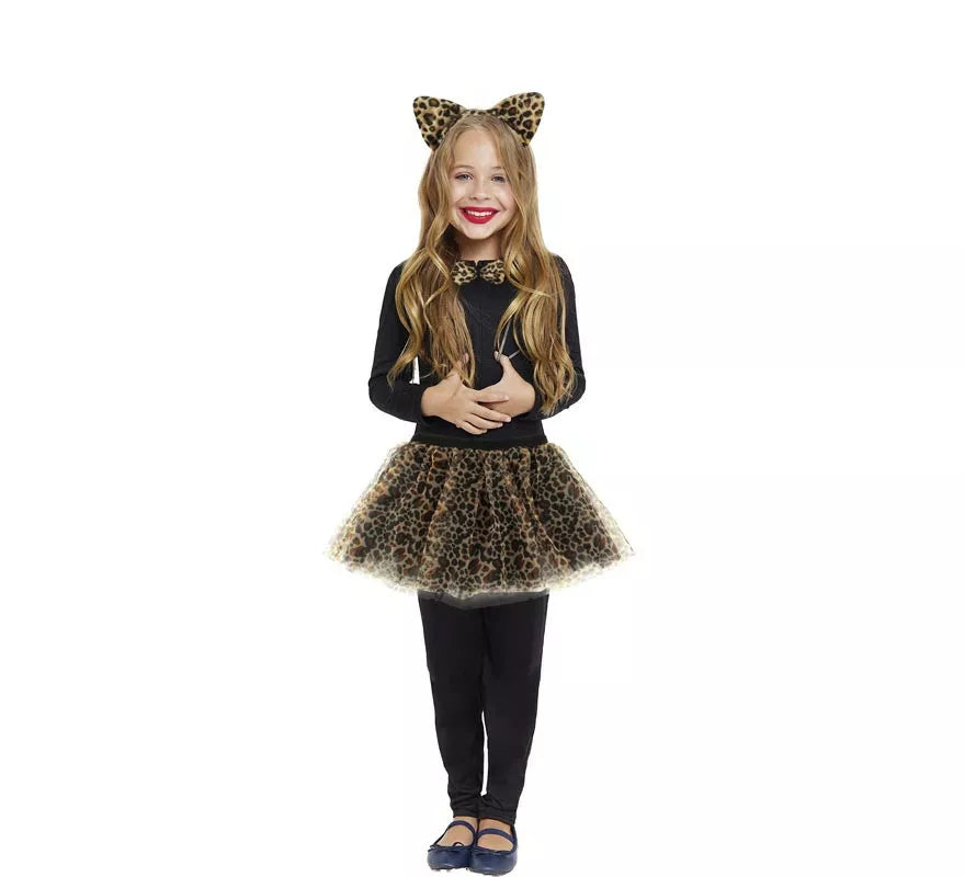 Translation missing: de.Kit de Leopardo infantil: Tutú, diadema, pajarita y cola