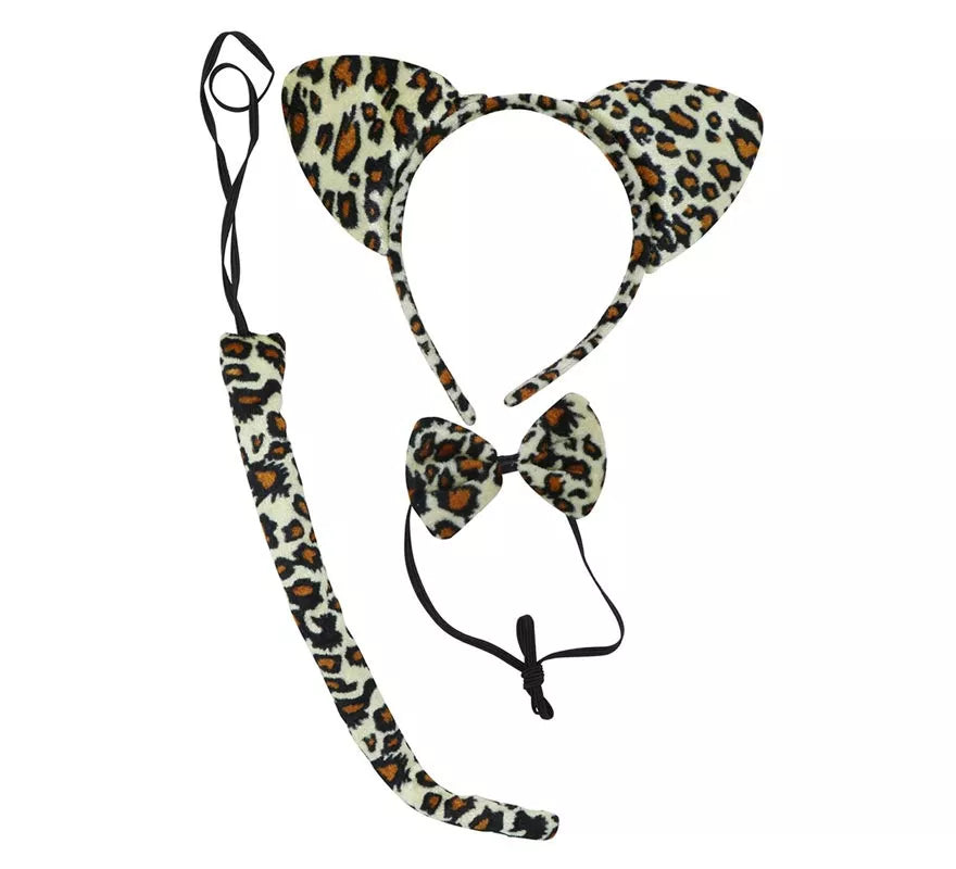 Translation missing: de.Kit de Leopardo: Oreja, Pajarita y Cola