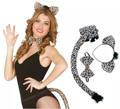 Leopard Kit: Ohren, Fliege und Schwanz