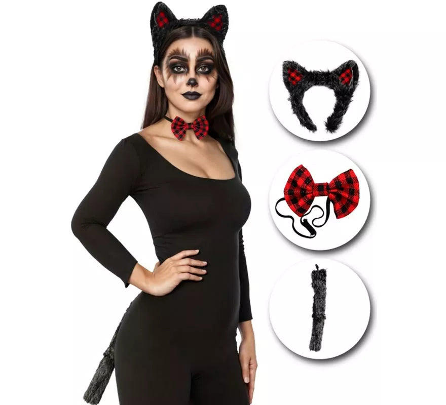 Translation missing: de.Kit de Lobo Diadema, Pajarita y Cola