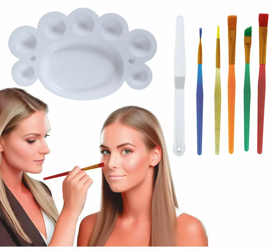 Translation missing: de.Kit de Maquillaje: 5 Pinceles, paleta y espátula