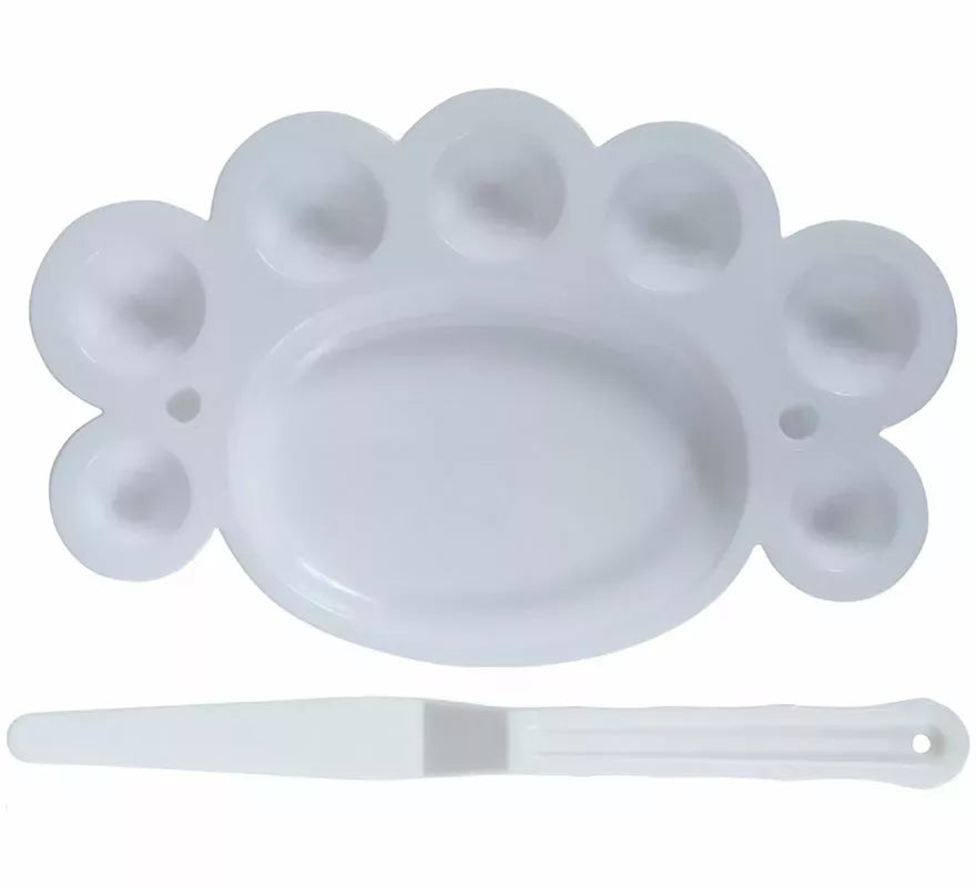 Kit de Maquillaje: 5 Pinceles, paleta y espátula
