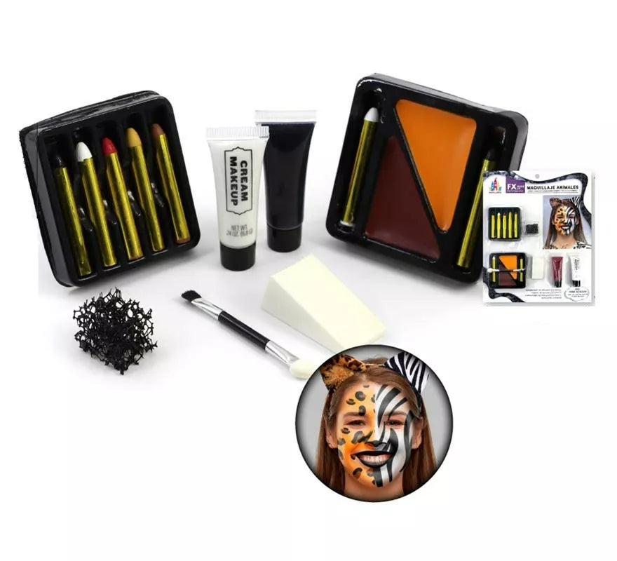 Translation missing: de.Kit de Maquillaje Animal Fx: Brochas, Tubos, Estuche de color y Esponjas