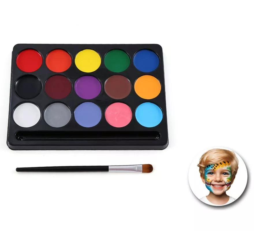 Translation missing: de.Kit de Maquillaje básico: 15 colores y brocha