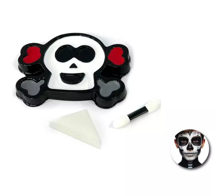 Translation missing: de.Kit de Maquillaje Calavera: Paleta, esponja y brocha