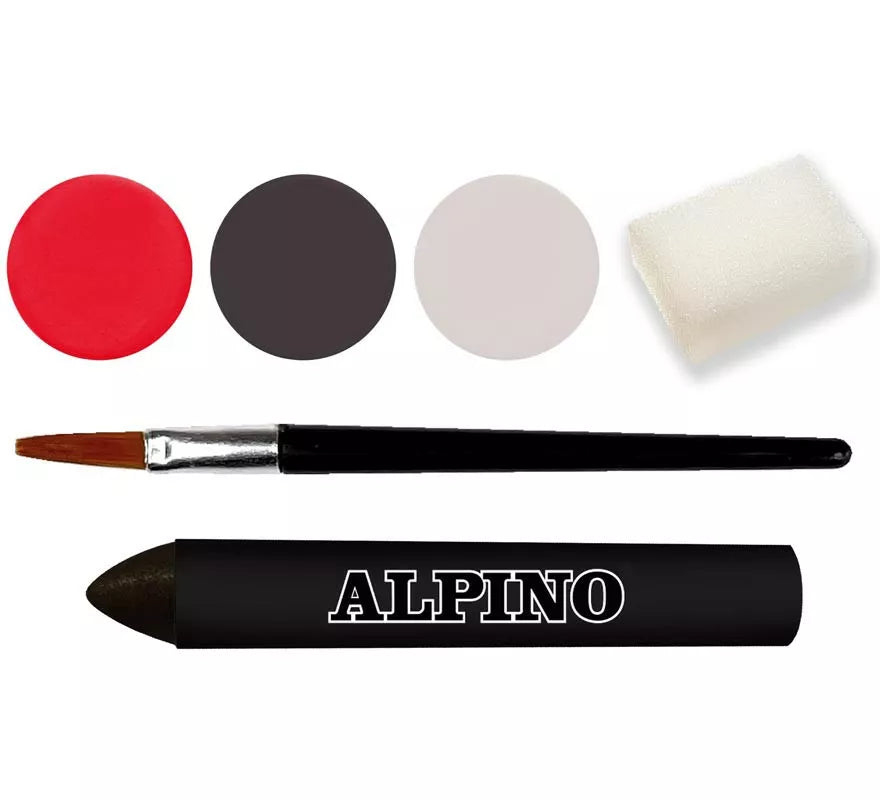 Translation missing: de.Kit de Maquillaje de Vampiro: 3 colores, pincel y esponja