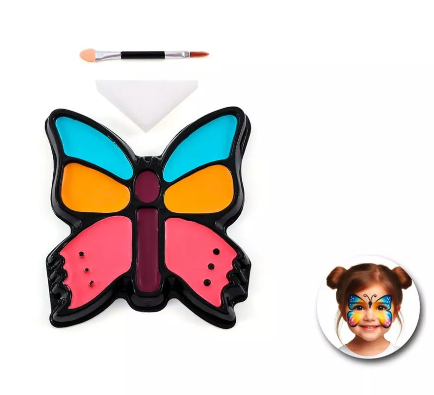 Translation missing: de.Kit de Maquillaje Mariposa: Esponja, brocha y paleta de colores