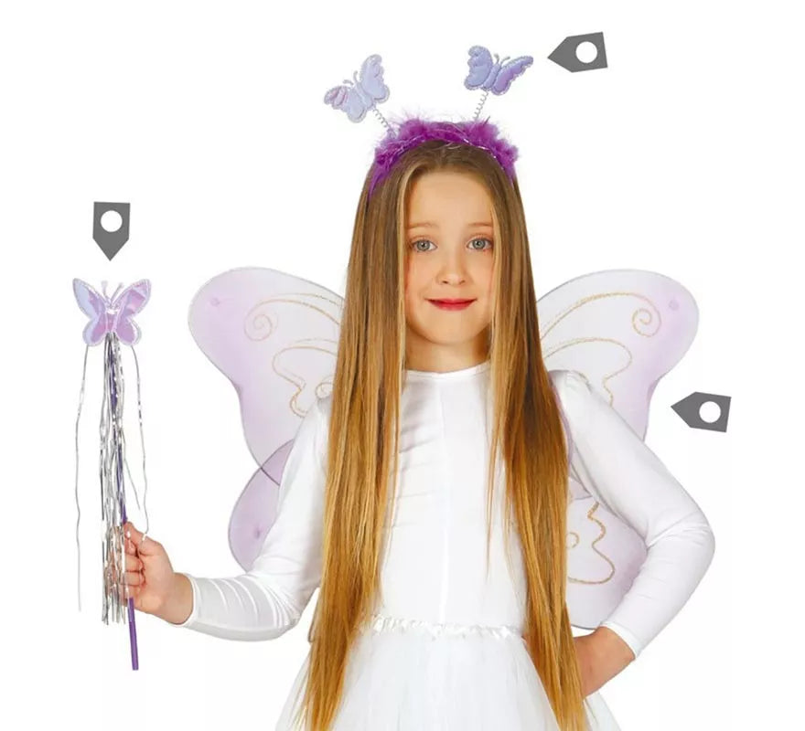 Translation missing: de.Kit de Mariposa: diadema, alas 55 cm y varita
