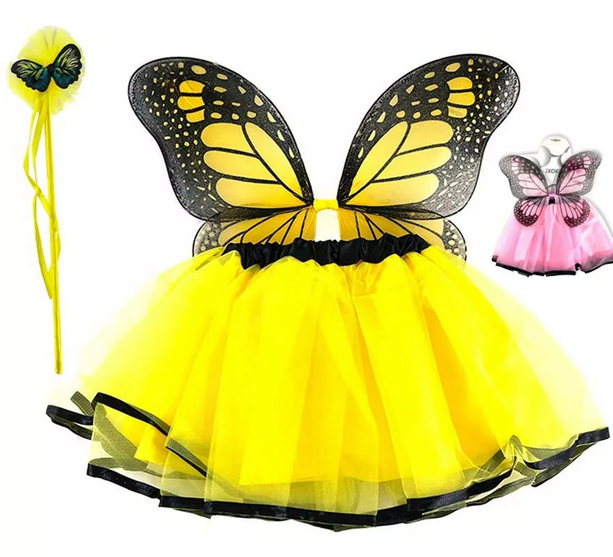 Translation missing: de.Kit de Mariposa para niña en colores surtidos: Alas, Varita y Tutú