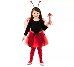 Infantil Mariquita Kit: Tutu, Flügel, Zauberstab und Tiara