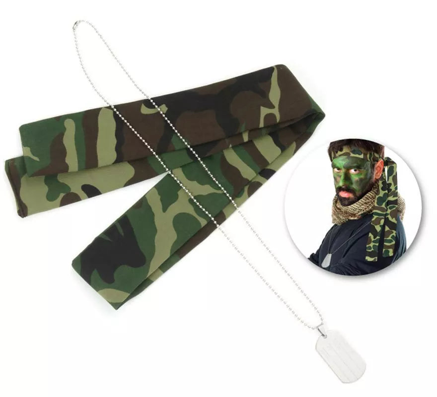 Translation missing: de.Kit de Militar camuflado: Pañuelo y Collar