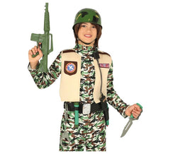 Militärausrüstung mit Helm
