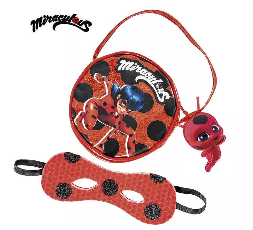 Translation missing: de.Kit de Miraculous Ladybug infantil: Bolso y antifaz