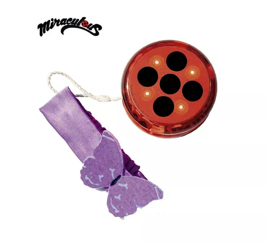 Translation missing: de.Kit de Miraculous Ladybug infantil: Yo-Yo con luz y pulsera