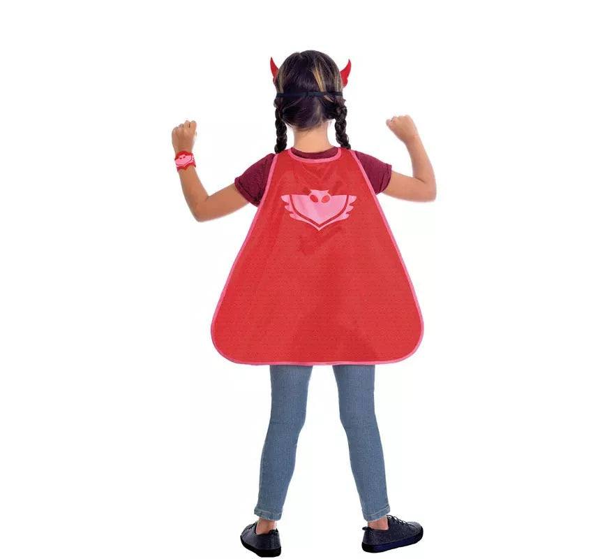 Translation missing: de.Kit de Owlette de Pj Masks Infantil: Antifaz, capa y pulsera